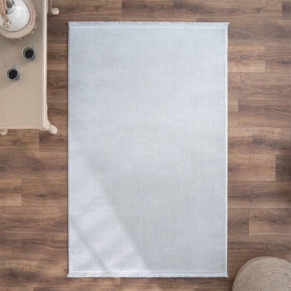 Paris Plain 160 x 230 cm Zymta Winter Carpet - Light Grey