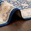 Rome Floritta 120 x 180 cm Zymta Winter Carpet - Navy Blue / Pink / Yellow / Light Beige