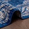 Rome Ottoman 120 x 180 cm Zymta Winter Carpet - Navy Blue / Light Beige / Orange / Yellow