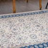 Rome Floritta 120 x 180 cm Zymta Winter Carpet - Navy Blue / Salmon / Yellow / Grey