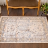Rome Autumn 120 x 180 cm Zymta Winter Carpet - Light Brown / Navy Blue / Salmon / Yellow