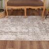 Tokyo Daisy 120 x 180 cm Zymta Winter Carpet - Ecru / Brown / Beige / Grey