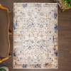 Rome Frost 120 x 180 cm Zymta Winter Carpet - Grey / Navy Blue / Yellow / Light Brown