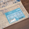 Rome Frost 120 x 180 cm Zymta Winter Carpet - Grey / Navy Blue / Yellow / Light Brown