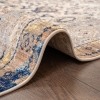 Rome Frost 120 x 180 cm Zymta Winter Carpet - Grey / Navy Blue / Yellow / Light Brown