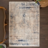 Rome Braga 120 x 180 cm Zymta Winter Carpet - Light Beige / Salmon / Navy Blue / Blue