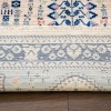 Rome Marina 300 x 400 cm Zymta Winter Carpet - Navy Blue / Blue / Light Beige / Pink
