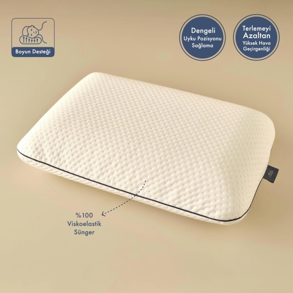 Relax Visco Pillow 60 x 40 x 13 cm - White