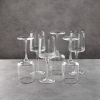6 Pieces Premium Glass Cup 320 ml - Silver