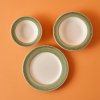 12 Pieces Monica Stoneware Dinner Set - Green