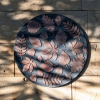 Leaves Zymta Garden Mat 45 x 45 cm - Black / Bronze