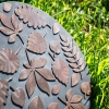 Leaves Zymta Garden Mat 45 x 45 cm - Black / Bronze