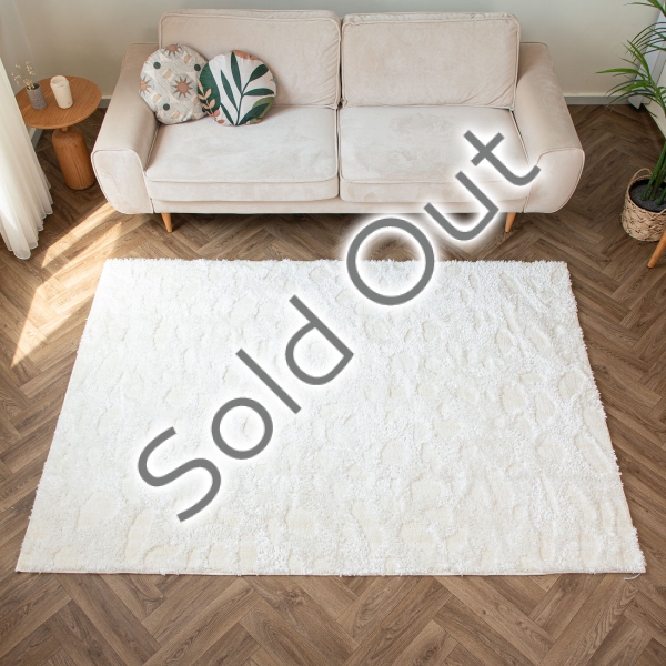 Bella Spots 160 x 230 cm Zymta Winter Carpet - Cream / Ecru