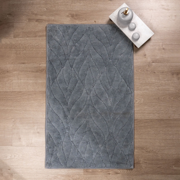 Azalea Elegant Bath Mat Set 60 x 100 cm - Grey