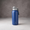 Stainless Steel Water Bottle 1L Double Wall Insulated Bottles, BPA Free Vacuum Flask For Hot and Cold Water Leak Proof Wide Mouth for Office, School, Picnics, Gym, and All Age Range (Navy Blue)