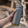 Stainless Steel Water Bottle 1L Double Wall Insulated Bottles, BPA Free Vacuum Flask For Hot and Cold Water Leak Proof Wide Mouth for Office, School, Picnics, and All Age Range (Grey)