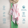 Lines 90 x 170 cm Beach Towel Cotton - Pink