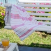 Lines 90 x 170 cm Beach Towel Cotton - Pink