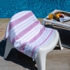 Lines 90 x 170 cm Beach Towel Cotton - Pink