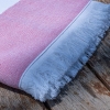 Lines 90 x 170 cm Beach Towel Cotton - Pink