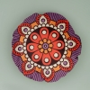 Rosette Designs Cotton Filled Cushion 43 x 43 cm - Purple / Beige / Red / Mustard