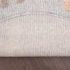 Cloud Round Trip 100 x 100 cm Round Zymta Winter Carpet - Bluish Grey / Salmon / Cream / Light Brown 