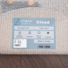 Cloud Round Trip 100 x 100 cm Round Zymta Winter Carpet - Bluish Grey / Salmon / Cream / Light Brown 