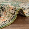 Art Floor Fantasy 120 x 180 cm Zymta Winter Carpet - Green / Blue / Ecru / Orange