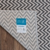 Caramel Dash 80 x 150 cm Jute Decorative Rug Natural - Cream / Anthracite