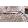 2 Pieces Akoni Single Jacquard Bedspread Set 160 x 240 cm - Beige