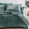 3 Pieces CoverMe Dasha Single Blanket Duvet Cover Set 160 x 220 cm - Petrol Green