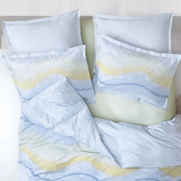 4 Pieces Lea Ranforce Double Duvet Cover Set 200 x 220 cm - Blue
