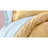 3 Pieces Menard Ranforce Single Duvet Cover Set 160 x 220 cm - Yellow