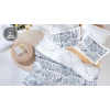3 Pieces Merida Ranforce Single Duvet Cover Set 160 x 220 cm - Blue