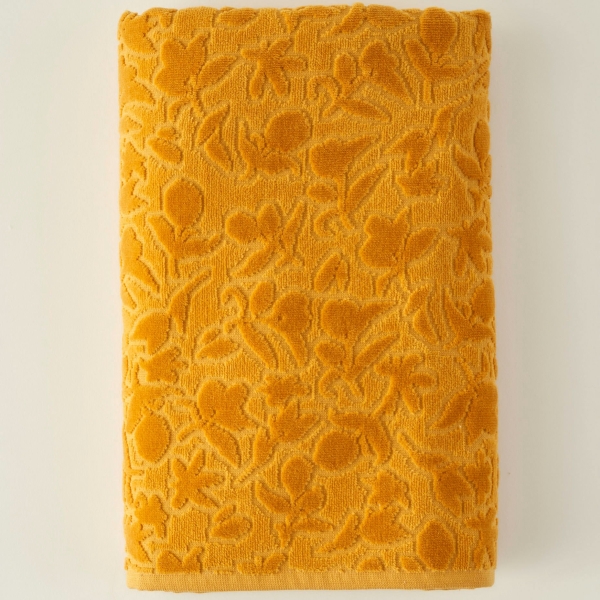 90 x 150 cm Jolia Cotton Bath Towel - Yellow