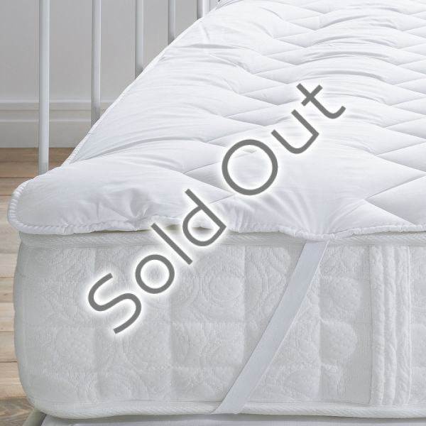 Standard Single Mattress Pad 120 x 200 cm - White