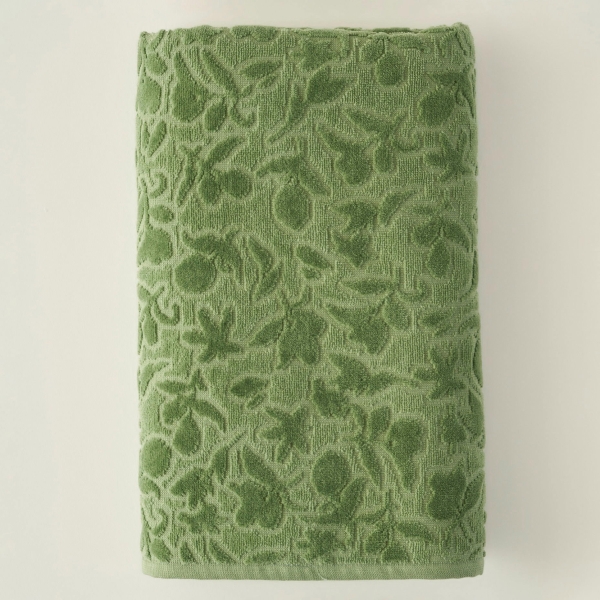 90 x 150 cm Jolia Cotton Bath Towel - Green