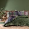 3 Pieces Mosi Single Blanket Quilt Set 155 x 215 cm - Khaki