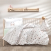 3 Pieces Maples Organic Ranforce Baby Duvet Cover Set 100 x 150 cm - Ecru