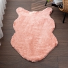 Rabbit Anti Slip Fake Fur Carpet 60 x 90 cm - Pink