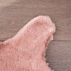 Rabbit Anti Slip Fake Fur Carpet 60 x 90 cm - Pink