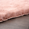 Rabbit Anti Slip Fake Fur Carpet 60 x 90 cm - Pink