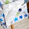 Stars Prints Baby Blanket 100 x 75 cm - Blue / White / Green / Navy Blue 