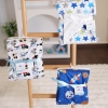 Stars Prints Baby Blanket 100 x 75 cm - Blue / White / Green / Navy Blue 