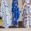Stars Prints Baby Blanket 100 x 75 cm - Blue / White / Green / Navy Blue 