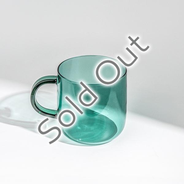 Celestial Empire Glass Mug 350 ml - Teal Green