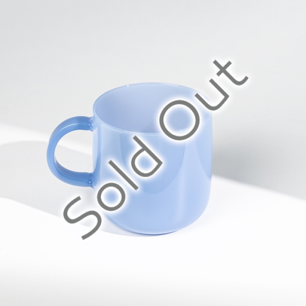 Celestial Empire Glass Mug 350 ml - Milky Blue