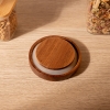 Kitchen Spices Glass Storage Jar With Lid 1250 ml - Transparent / Brown