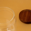 Kitchen Spices Glass Storage Jar With Lid 950 ml - Transparent / Brown