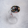 Round Airtight Glass Storage Jar With Lid 0.5 - 1 L - Transparent / Black
